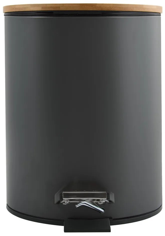 Sötétszürke acél pedálos szemetes 3 l Adonis – Spirella