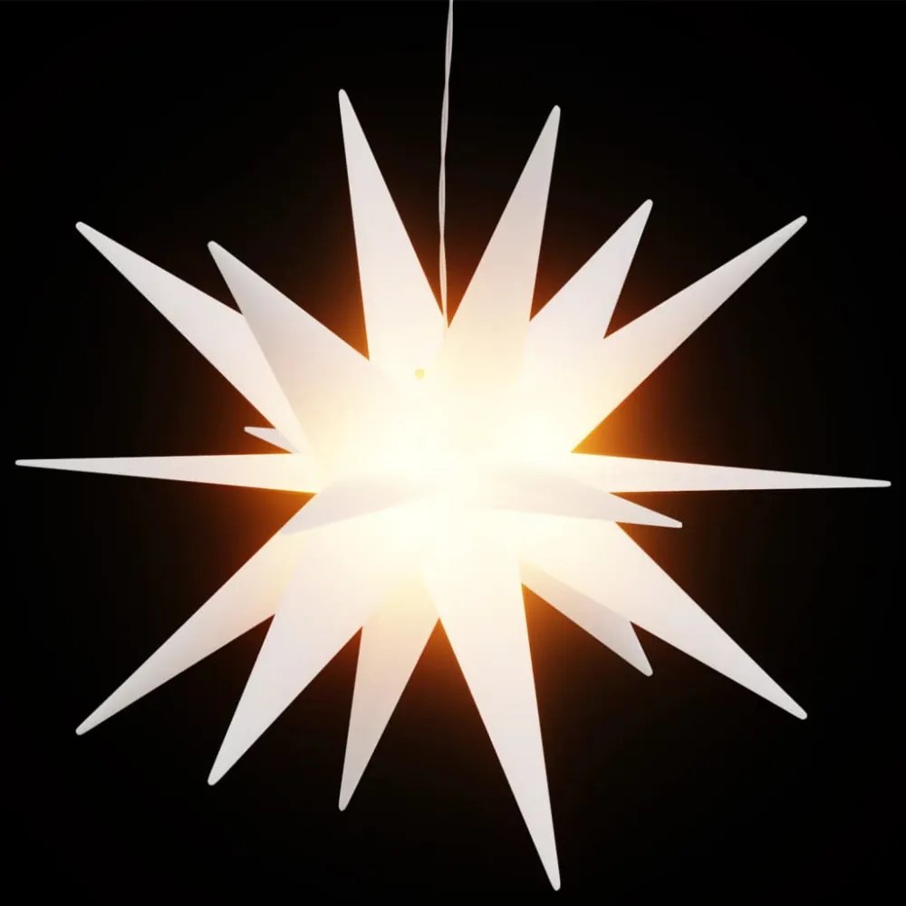 3 db összecsukható fehér karácsonyi lámpa LED-del 43 cm