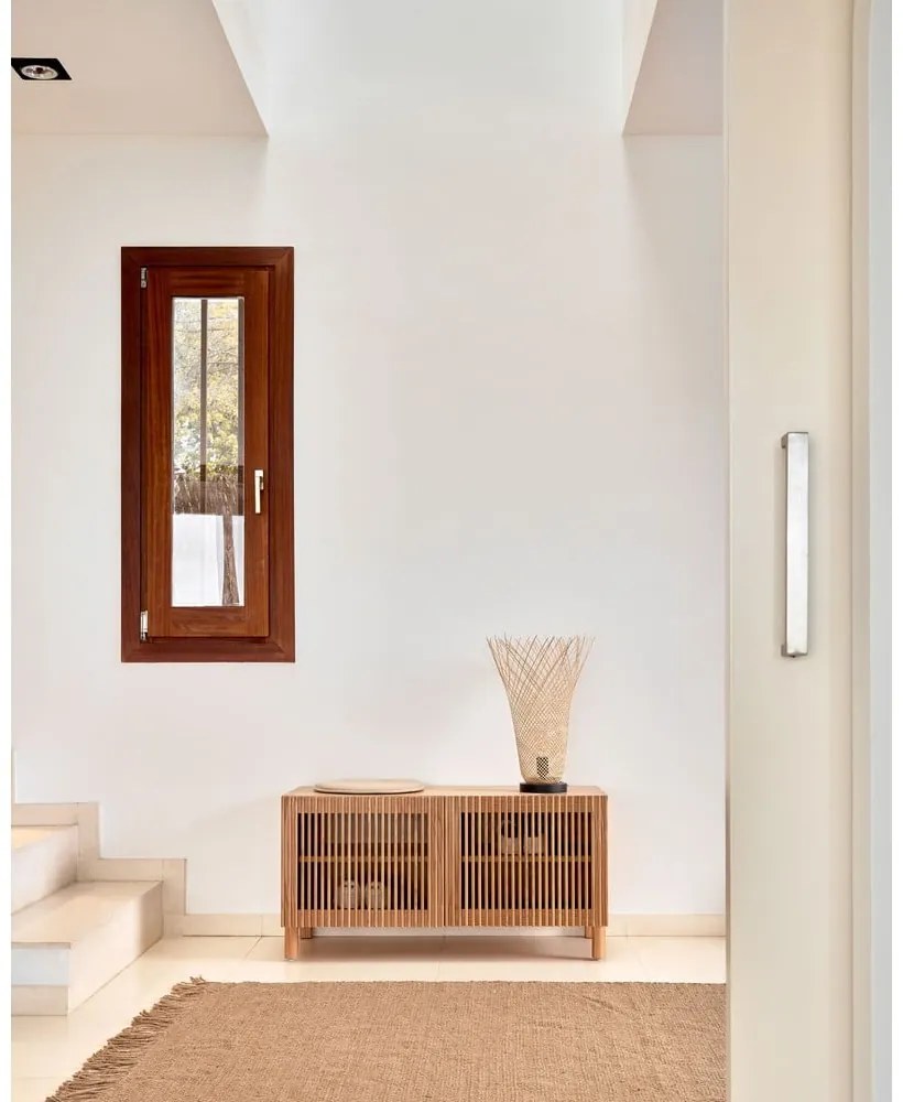 Natúr színű ülőkés cipőtartó tölgyfa dekorral Beyla – Kave Home