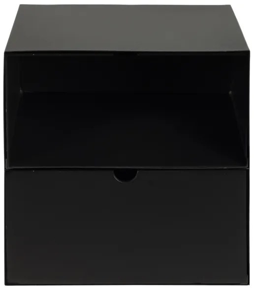 BEKIM fekete falra szerelhető éjjeliszekrény