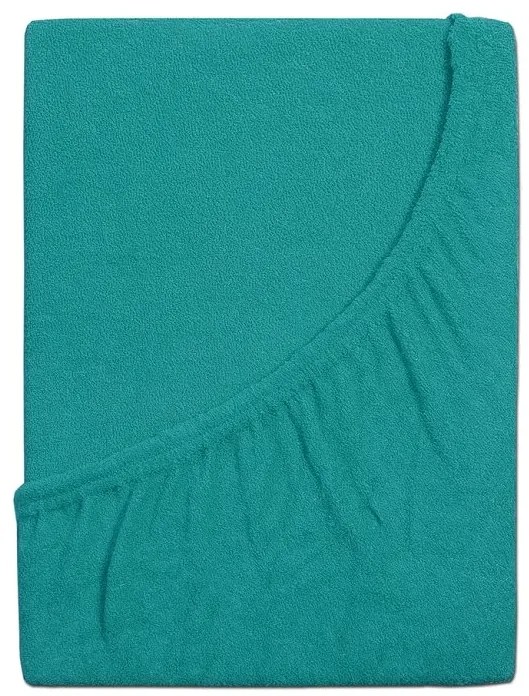 Frottír lepedő kiságyba EXCLUSIVE 70x140 cm türkiz