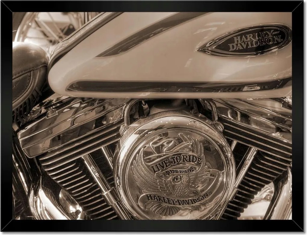 Poszterek keretben 40x30 Harley Davidson Motorkerékpár