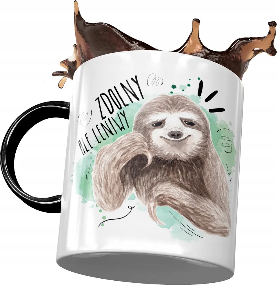 Bögre Fekete Vicces Képes De Lusta Ajándék Nyomtatott Fotóval