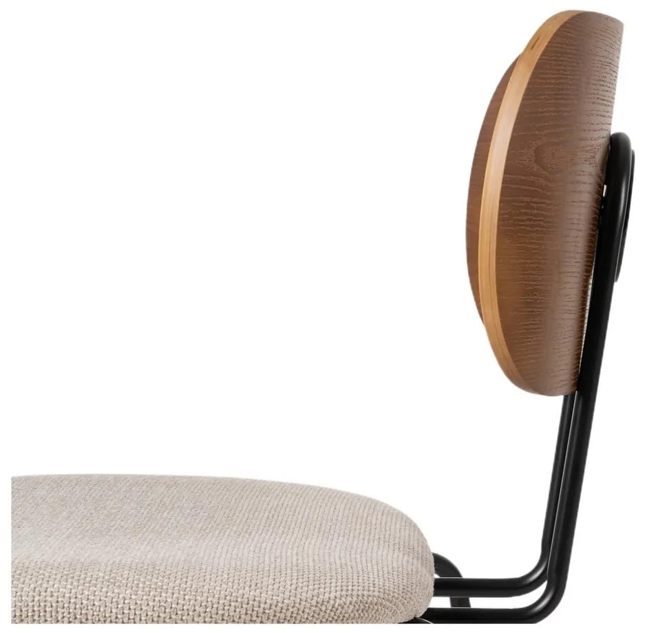 Barna-krémszínű étkezőszék szett 4 db-os Cleo – Ixia