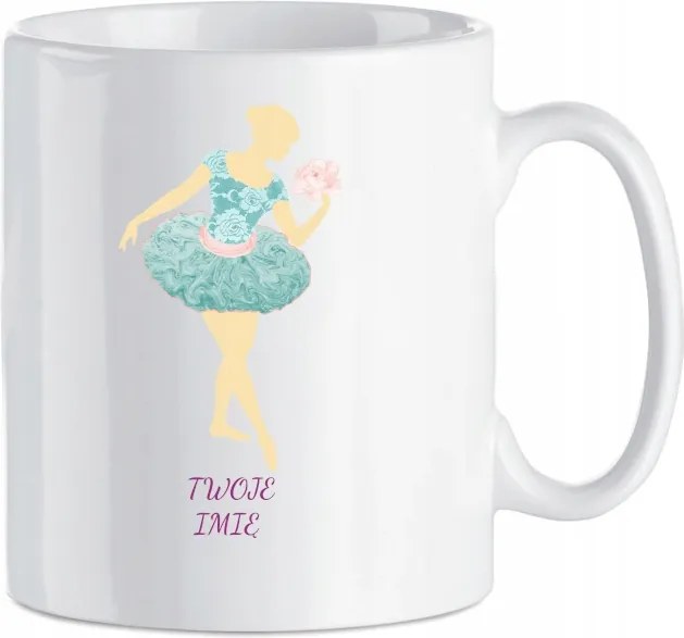 Ajándék bögre Balerina Név 330 ml