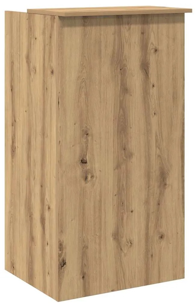 recepciós pult kézműves tölgy 55x50x103,5 cm szerelt fa
