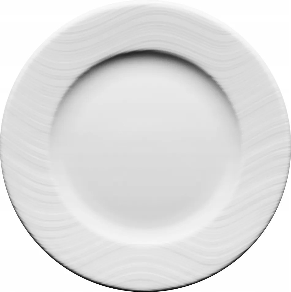 Lubiana River Desszert Tányér Csempe 1 db Porcelán 21 cm Fehér