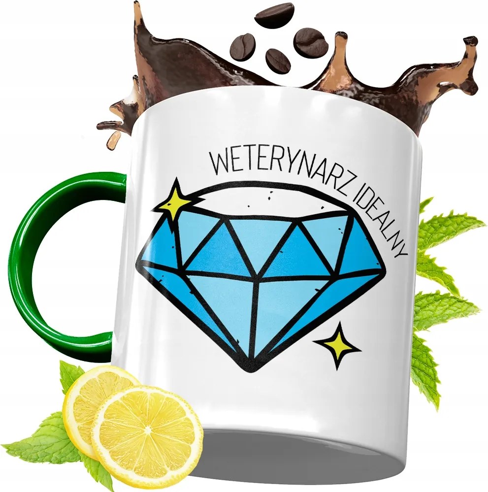 Zöld Bögre Állatorvosnak Születésnapi Ajándék fényképes nyomtatással