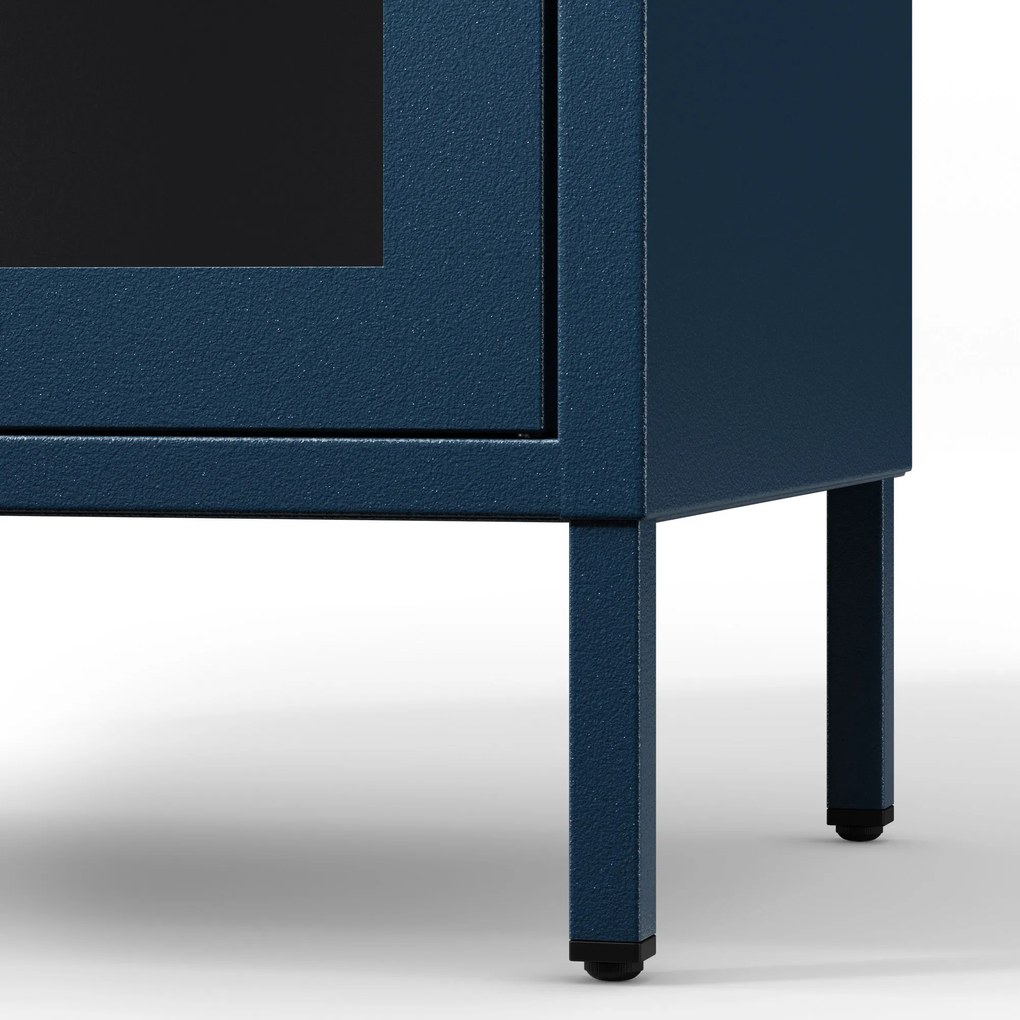 Vitrin GINA, 800 x 1015 x 400 mm, Modern: sötétkék