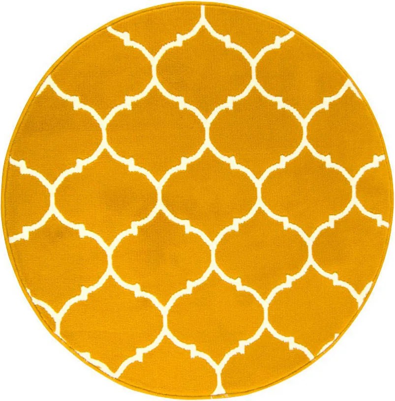 átm. 160 cm Kerek Szőnyeg Luna Marokkói Lóhere A Szobai Fotel Alá