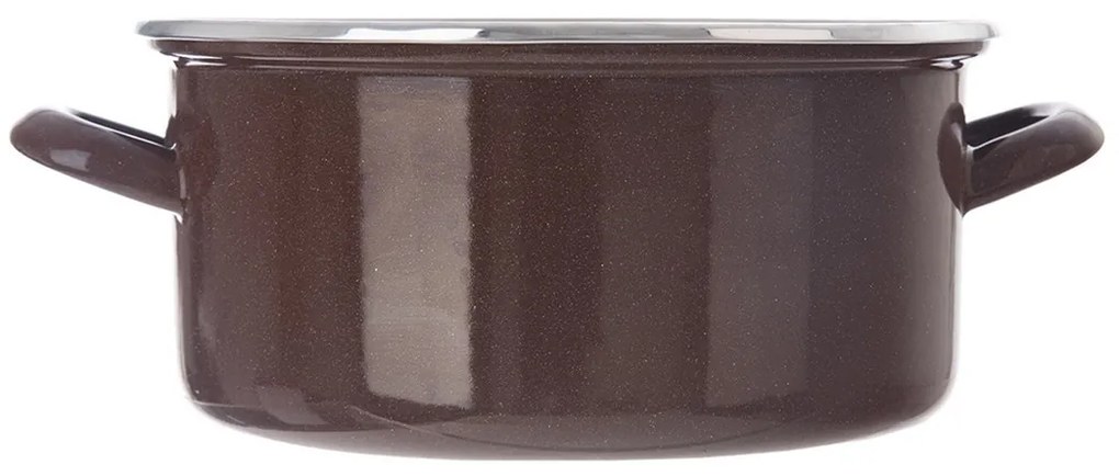 Orion Brown zománcozott lábas peremmel, 5 l, 5 l