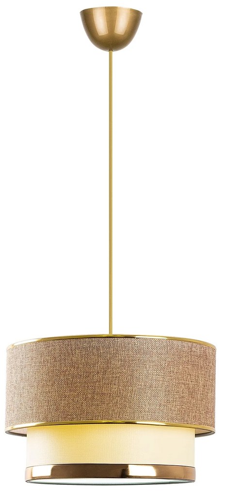 Függőlámpa, Cake - Beige, Arany
