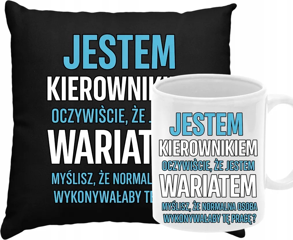 Párna Bögre Szett Menedzser Ajándék Születésnapra Karácsonyra