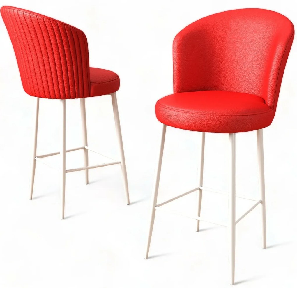 Uras Red and White bárszék szett, 2 db, 2 db