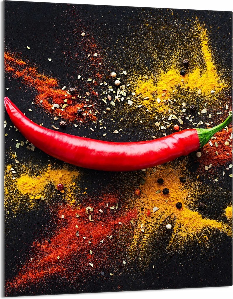 Üveg Vágódeszka 40x52 Chilli Konyha