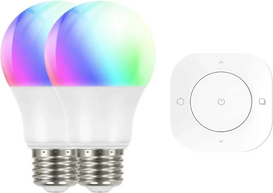 Intelligens WiFi izzó Prolight 2xE27 Rgb Rc szett 9.5W 1800-6500 K