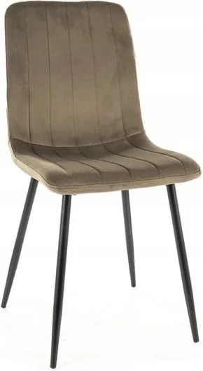 Kárpitozott szék Alan Velvet oliva/fekete Sig