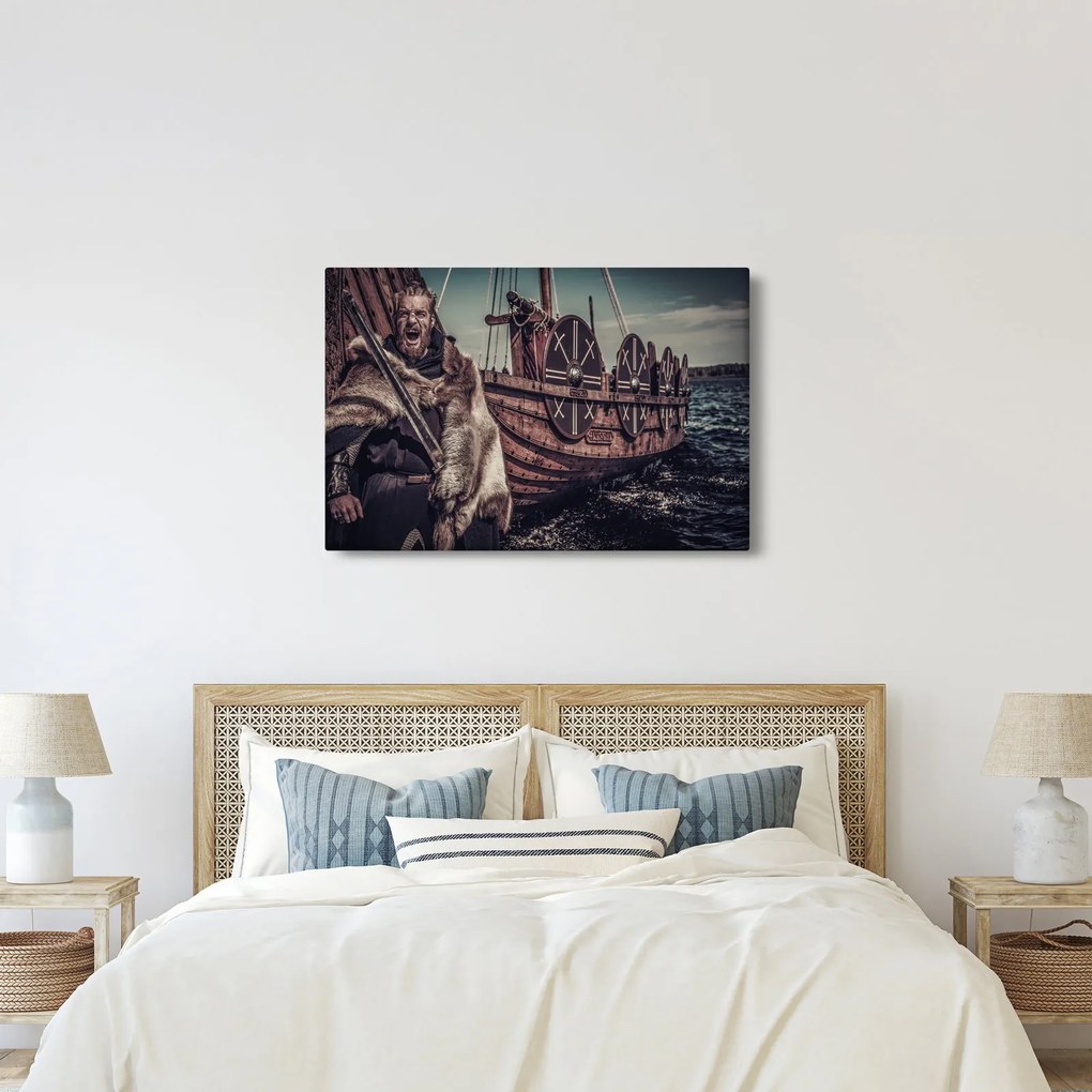 Kép - Viking harcos (90x60 cm)