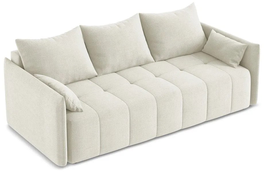 Bézs kinyitható-tárolóhelyes kanapé 225 cm Moku – Makamii