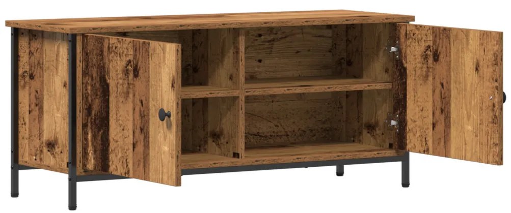 régi fa TV szekrény Régi fa Forgácslap 102 x 35 x 45 cm
