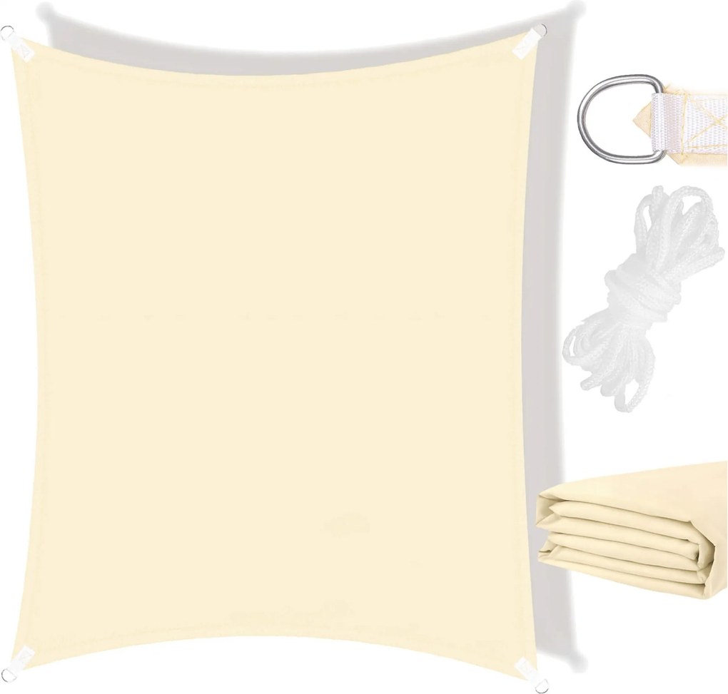 Napvitorla 3x2 Vízálló Napellenző Uv Kerti Árnyékoló