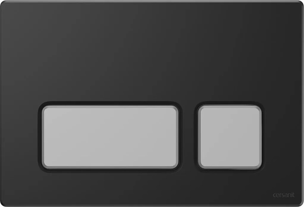 Cersanit öblítőgomb fekete matt/króm matt Block K97-0398