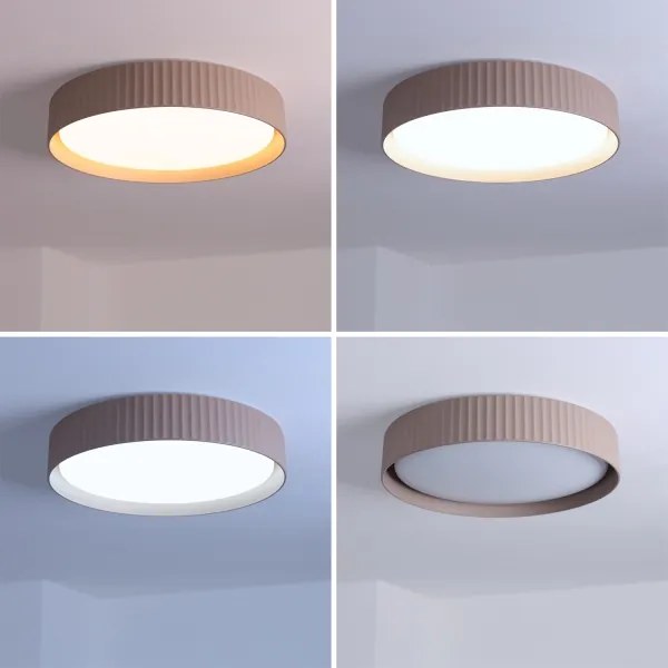 Brilagi - LUCIA LED dimmelhető mennyezeti lámpa LED/48W/230V Ø 41 cm taupe + távirányító