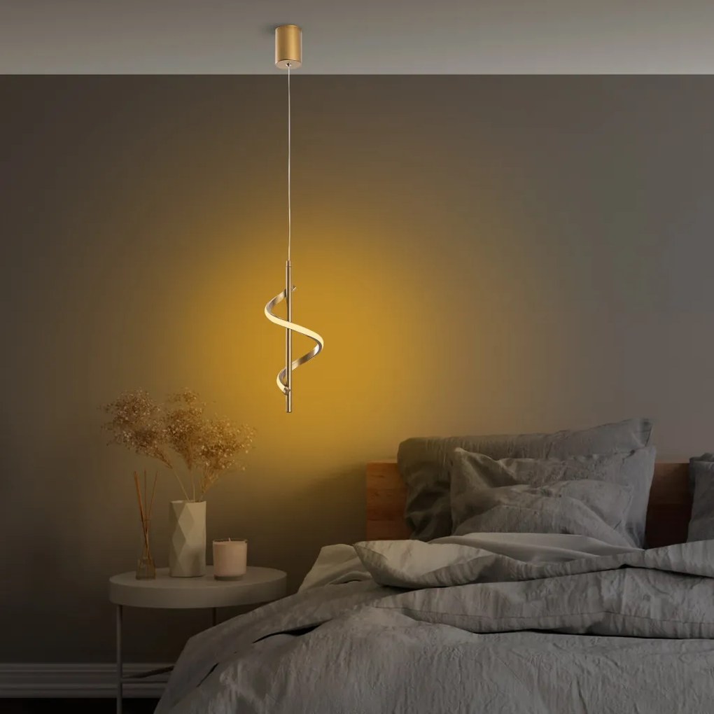 Lokma 13519 arany fém LED függőlámpa