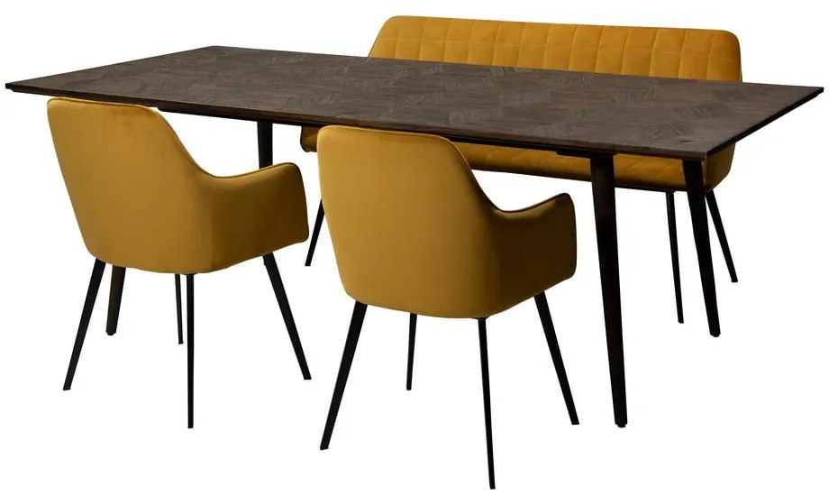 Étkezőasztal szilfa dekorral 100x220 cm Diamond – DAN-FORM Denmark