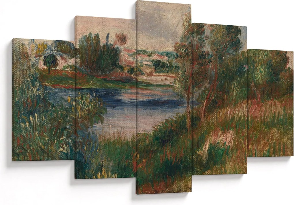 Kép - Auguste Renoir, Landscape at Vetheuil, reprodukciók (150x105 cm)