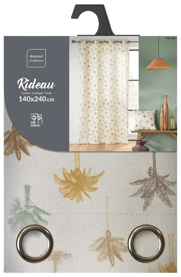 Bézs függöny 140x240 cm Palmelia – douceur d'intérieur