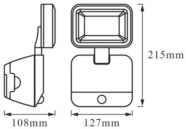 Ledvance - LED Kültéri fali lámpa érzékelővel BATTERY LED/4W/4xD IP54