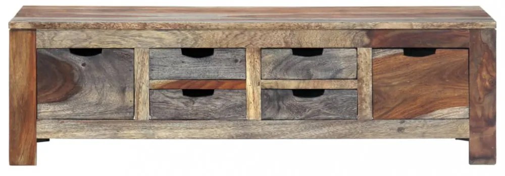 szürke tömör kelet-indiai rózsafa dohányzóasztal 100x50x30 cm
