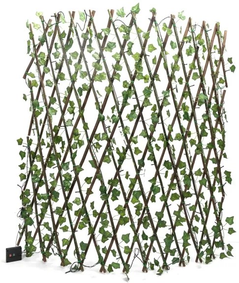 Aigostar - LED napelemes lánc 148 LED/2x1,2m IP65 meleg fehér ivy