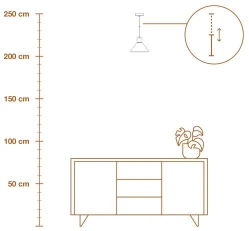 Ledvance - Csillár zsinóron DECOR PLASTER 1xE27/25W/230V átm. 22 cm vakolat fehér