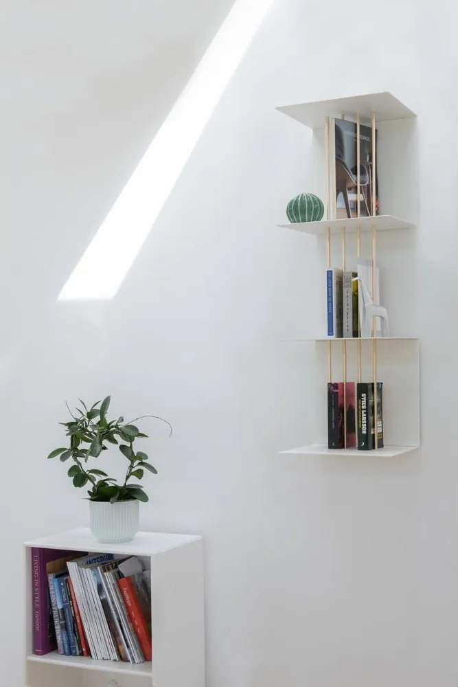 Fehér fém fali polc Teaser – UMAGE