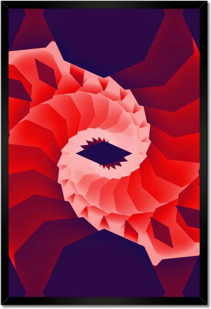 Poszter keretben 40x60 Piros csavaros