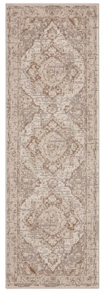 Bézs-krémszínű futószőnyeg 80x200 cm Terrain Designer Sand – Hanse Home