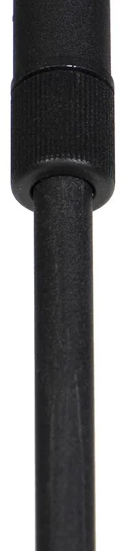 Modern fekete lógólámpa állítható 6 lámpás - Lofty