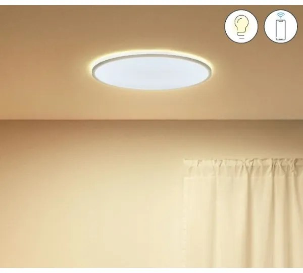 WiZ - LED Dimmelhető mennyezeti lámpa SUPERSLIM LED/22W/230V fehér Wi-Fi