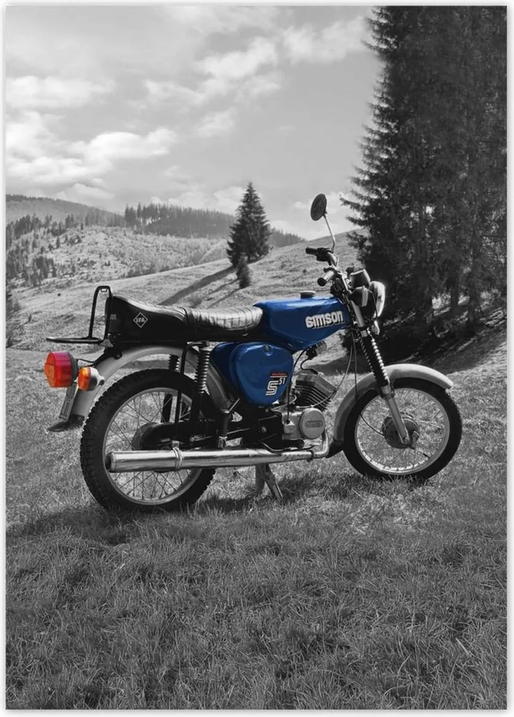 Poszterek 50x70 Kék Simson S51