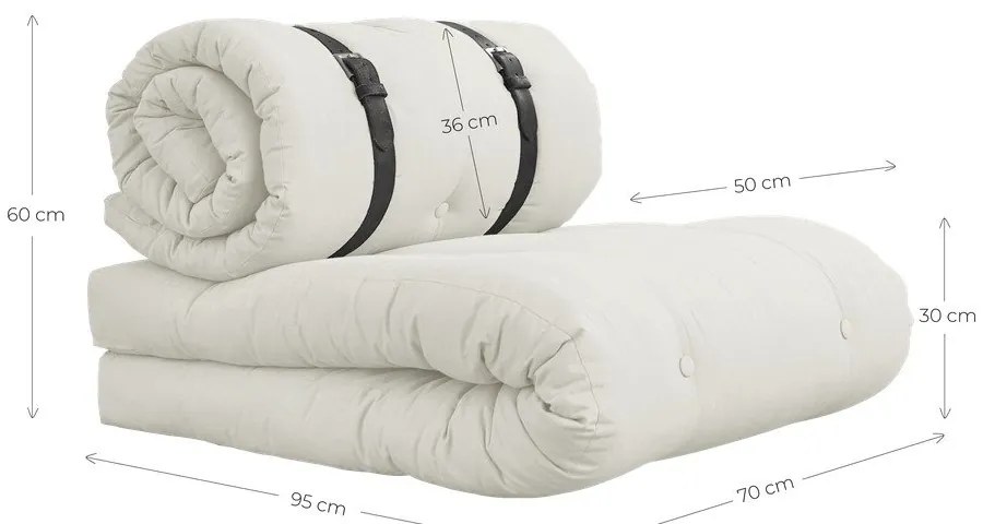 Buckle Up Creamy variálható fotel - Karup Design