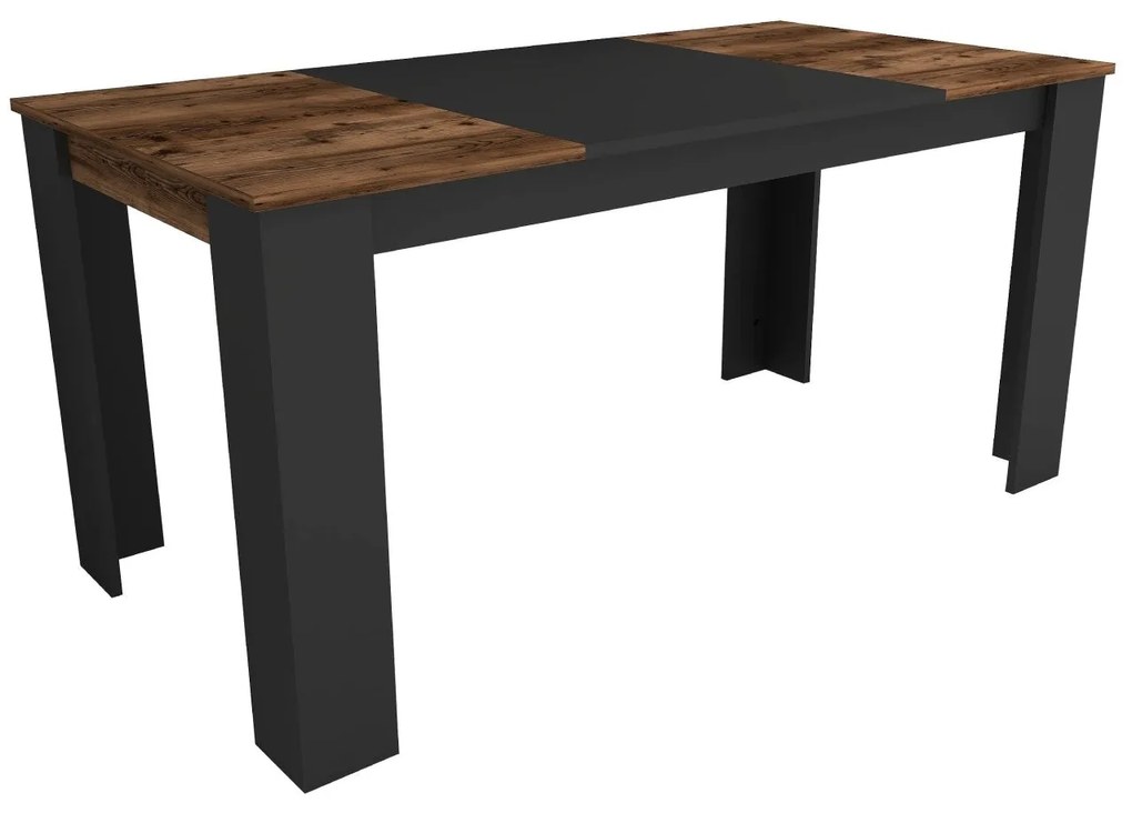 Étkező asztal Line - Light Walnut, Black