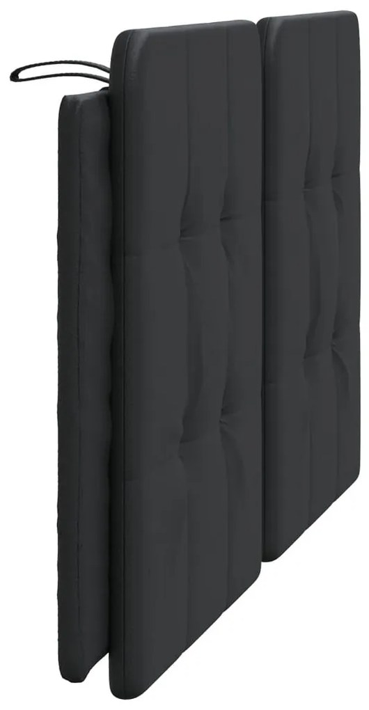fekete műbőr fejtámla párna 160 cm