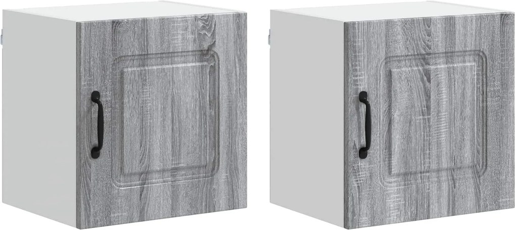 vidaXL Konyhaszekrény Kalmar 2 pcs Szürke Sonoma 40 x 31 x 40 cm