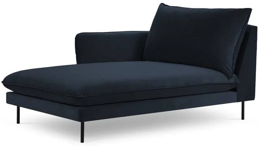 Sötétkék bársony heverő (bal oldali) Vienna – Cosmopolitan Design