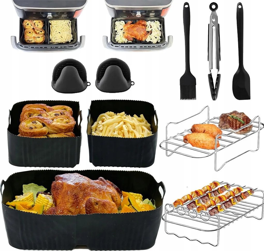 Akcesoria Olajsütőhöz 9 részes Air Fryer Készlet Ninja AF500EU-hoz