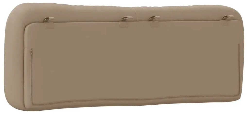 cappuccino színű műbőr fejtámla párna 120 cm