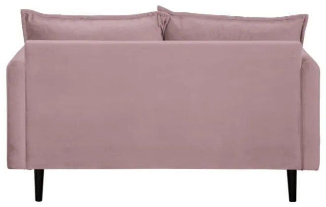 Levendula színű bársony kanapé 138 cm Juli – Ropez