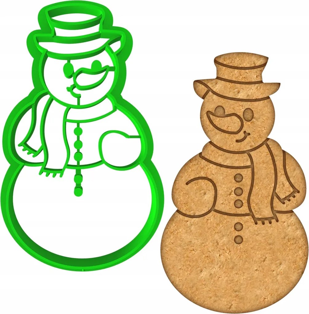 Mézeskalács lyukasztó Karácsonyi Karácsony Hóember úr